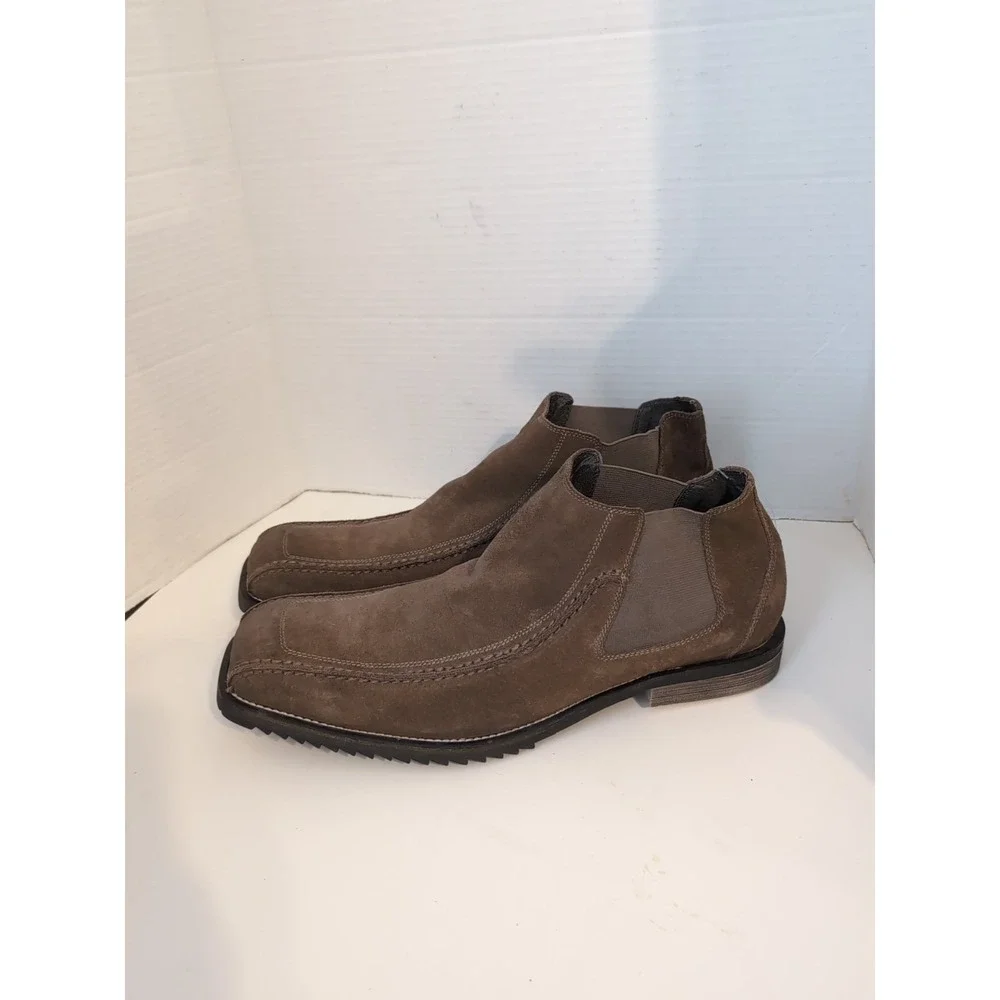 NWOB Gordon Rush‎ Men's Suede Double Gore Chelsea Boots Sz. 12 Rugged Western